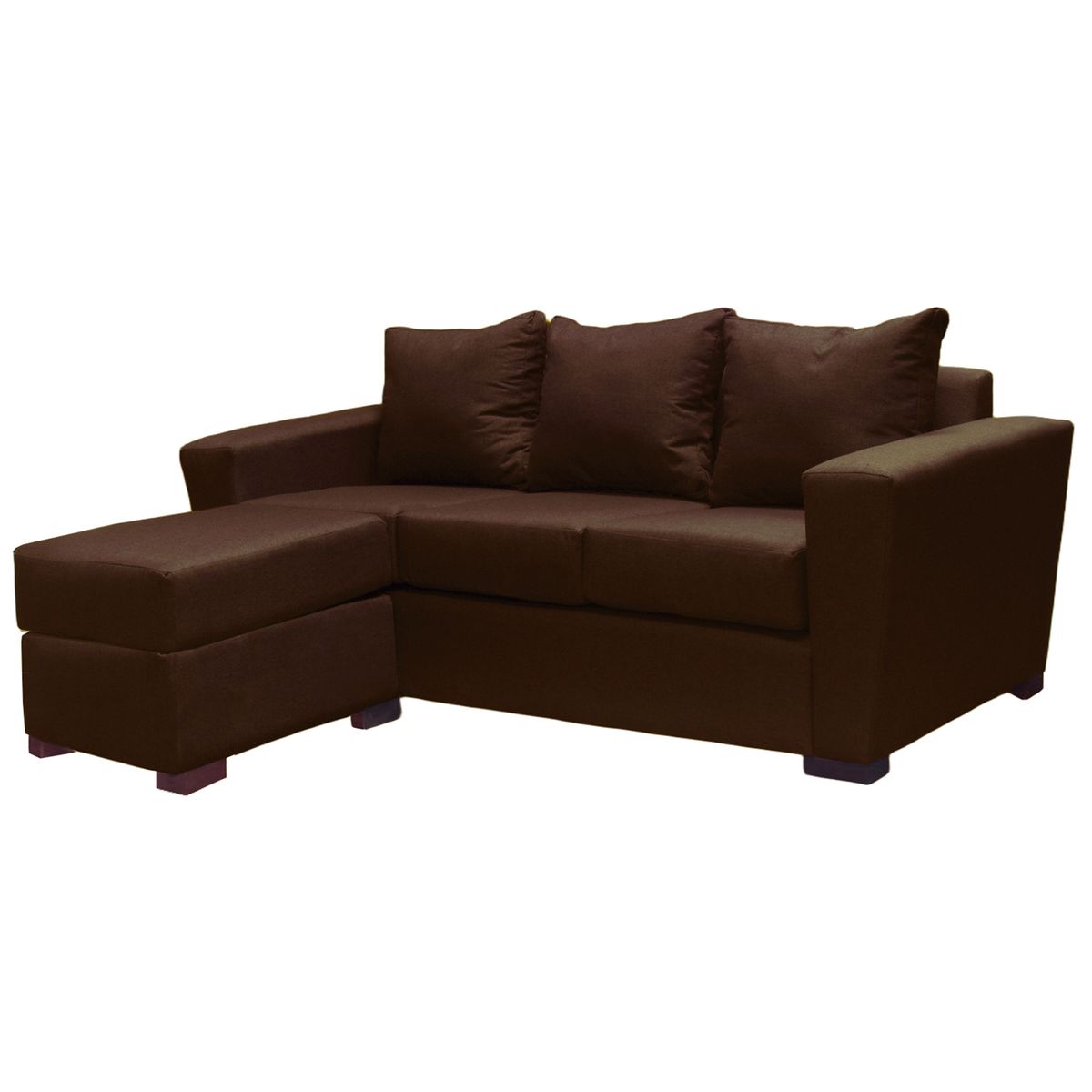 DKORA - Sofá Amber 3 cuerpos + pouf