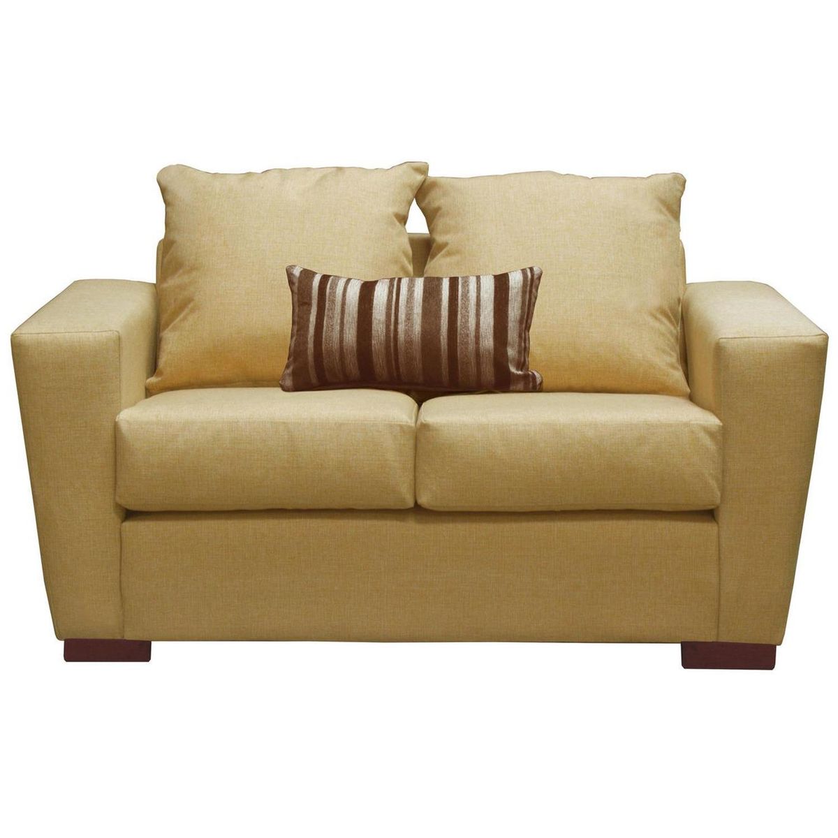 DKORA - Sofá Amber 2 cuerpos + pouf