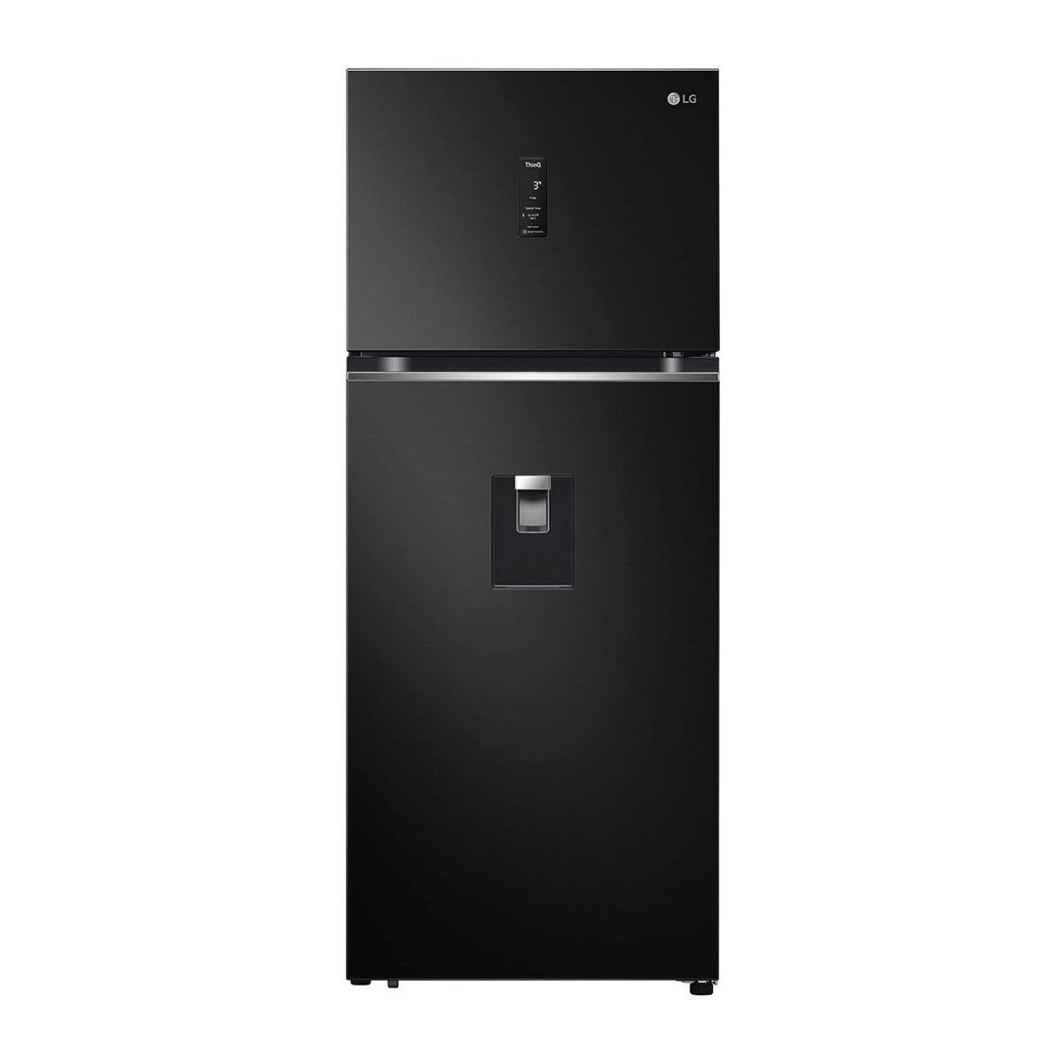 LG - Refrigerador Top Freezer No Frost 383 Litros Black Steel VT40APD