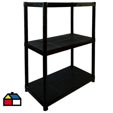 Estante 3 niveles plstico resistente