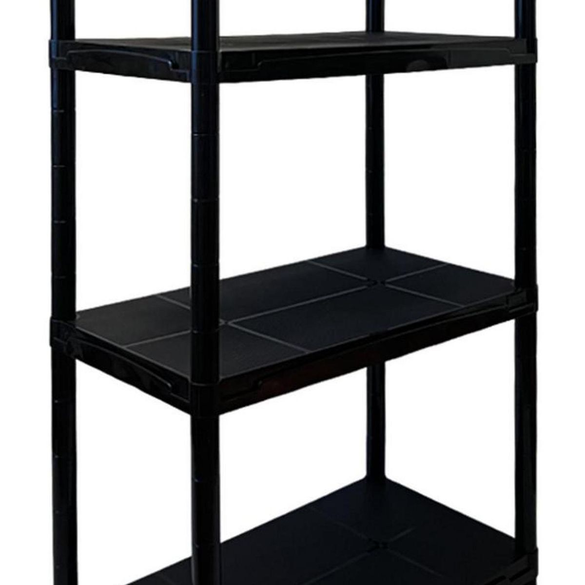 JENNY HOME - Estante Polipropileno 4 Nivel(es) 74x130x39 cm Negro