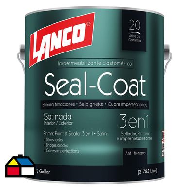 Esmalte al agua 3 en 1 seal coat base deep 1 galn