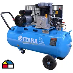 ITAKA - Compresor de Aire Horizontal 2200 W 100 Litros IT-30100