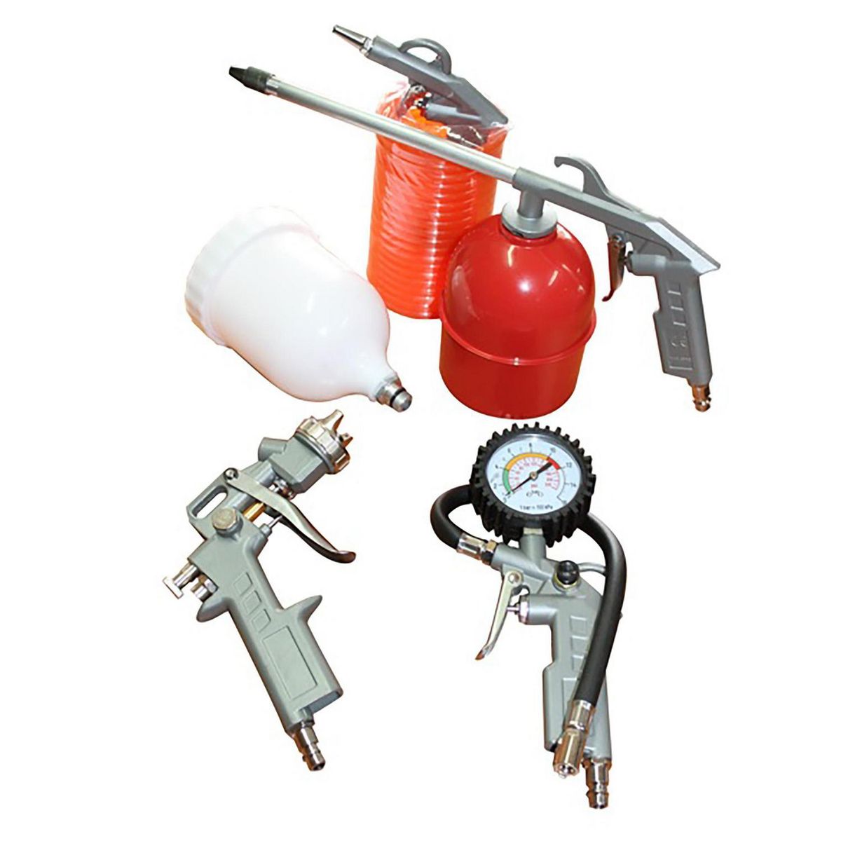 ITAKA - Set pistola compresor 5 piezas