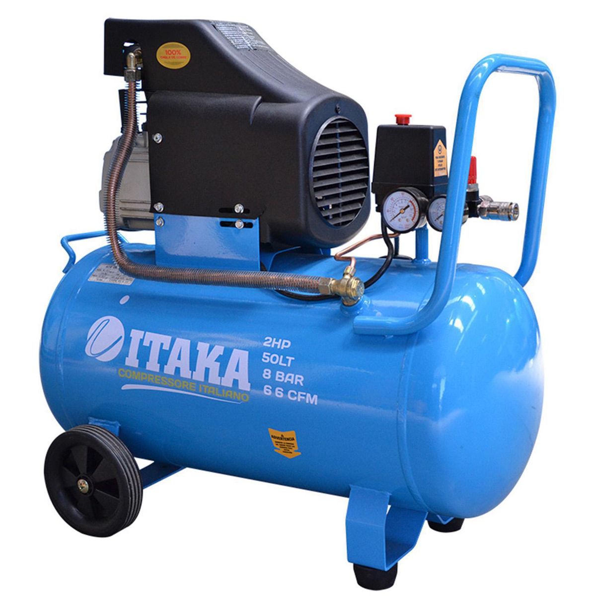 ITAKA - Compresor de Aire 1500 W 50 Litros IT-2050B