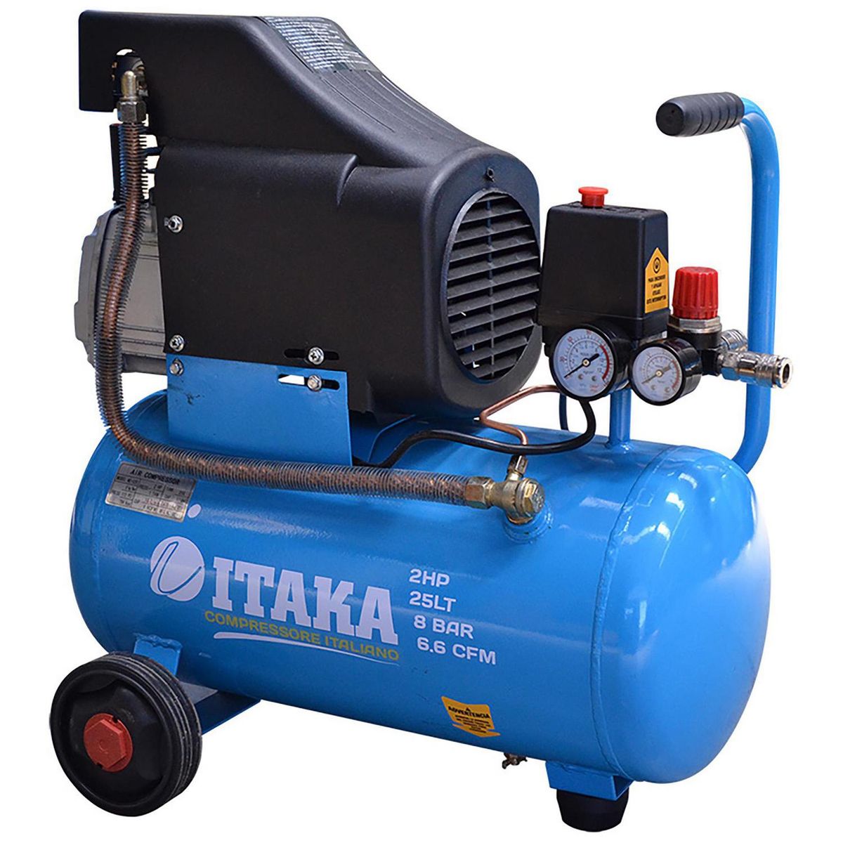 ITAKA - Compresor de Aire 1500 W 25 Litros IT-2025B