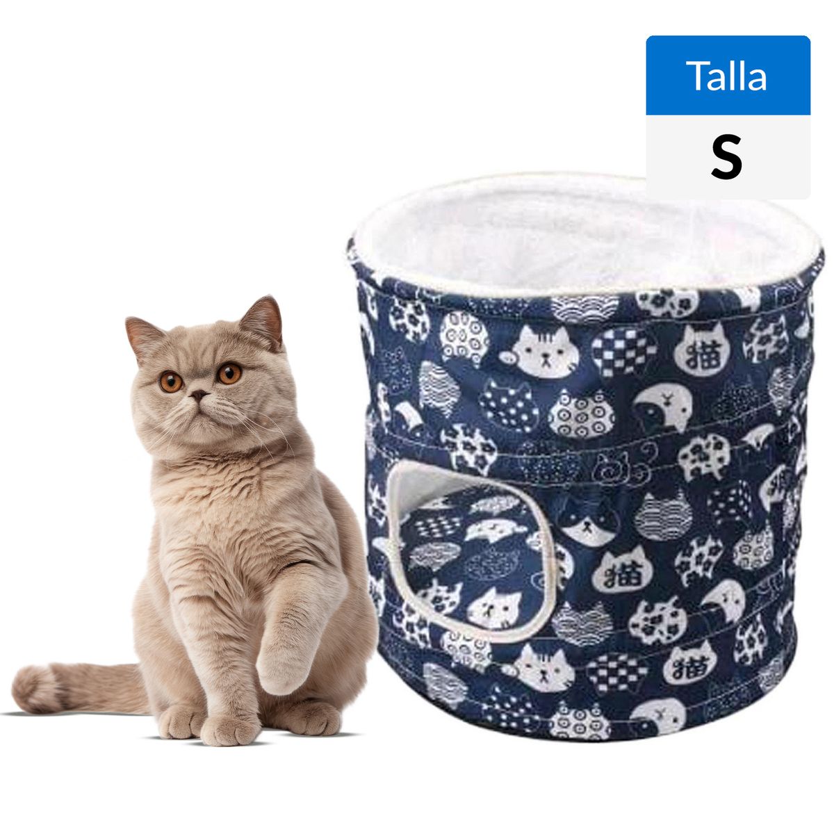 JENNY HOME - Cama Nido Flexible para Gato 39x38x38 cm Multicolor