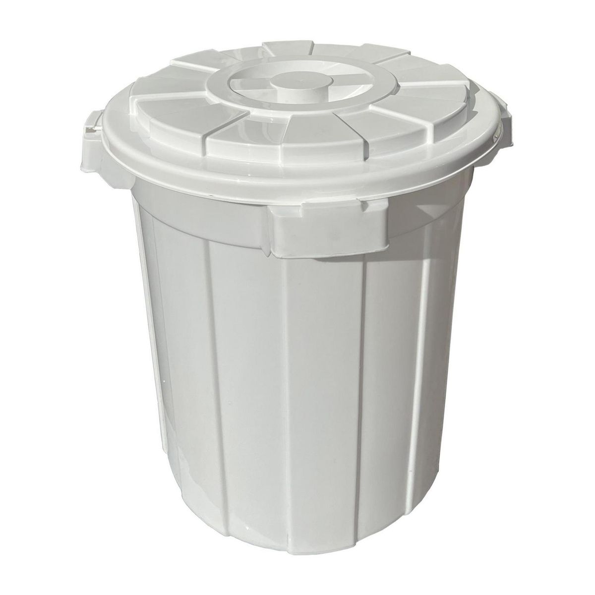 JENNY HOME - Pack 3 Basureros 65 Litros Plástico Blanco