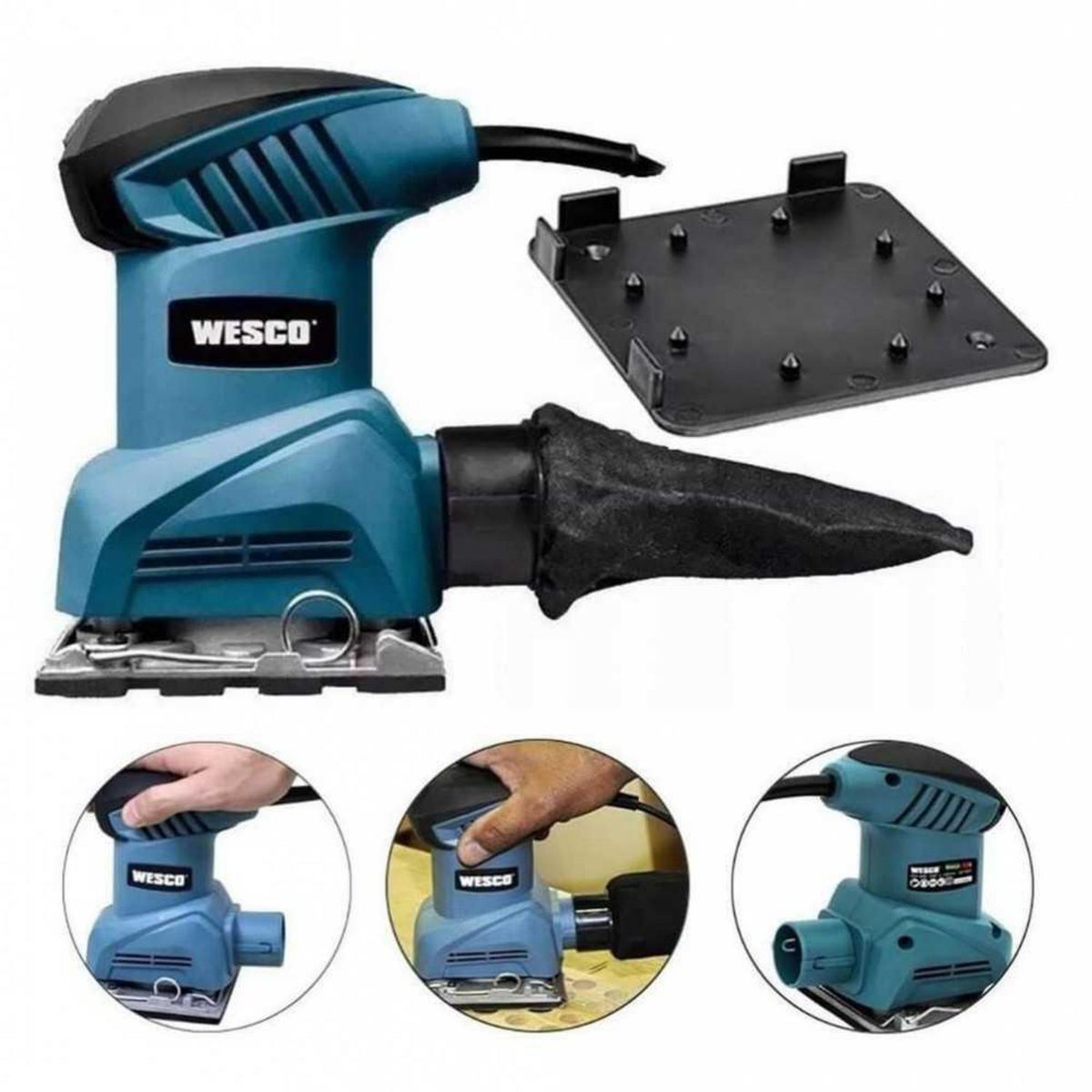 WESCO - Lijadora orbital eléctrica 240W