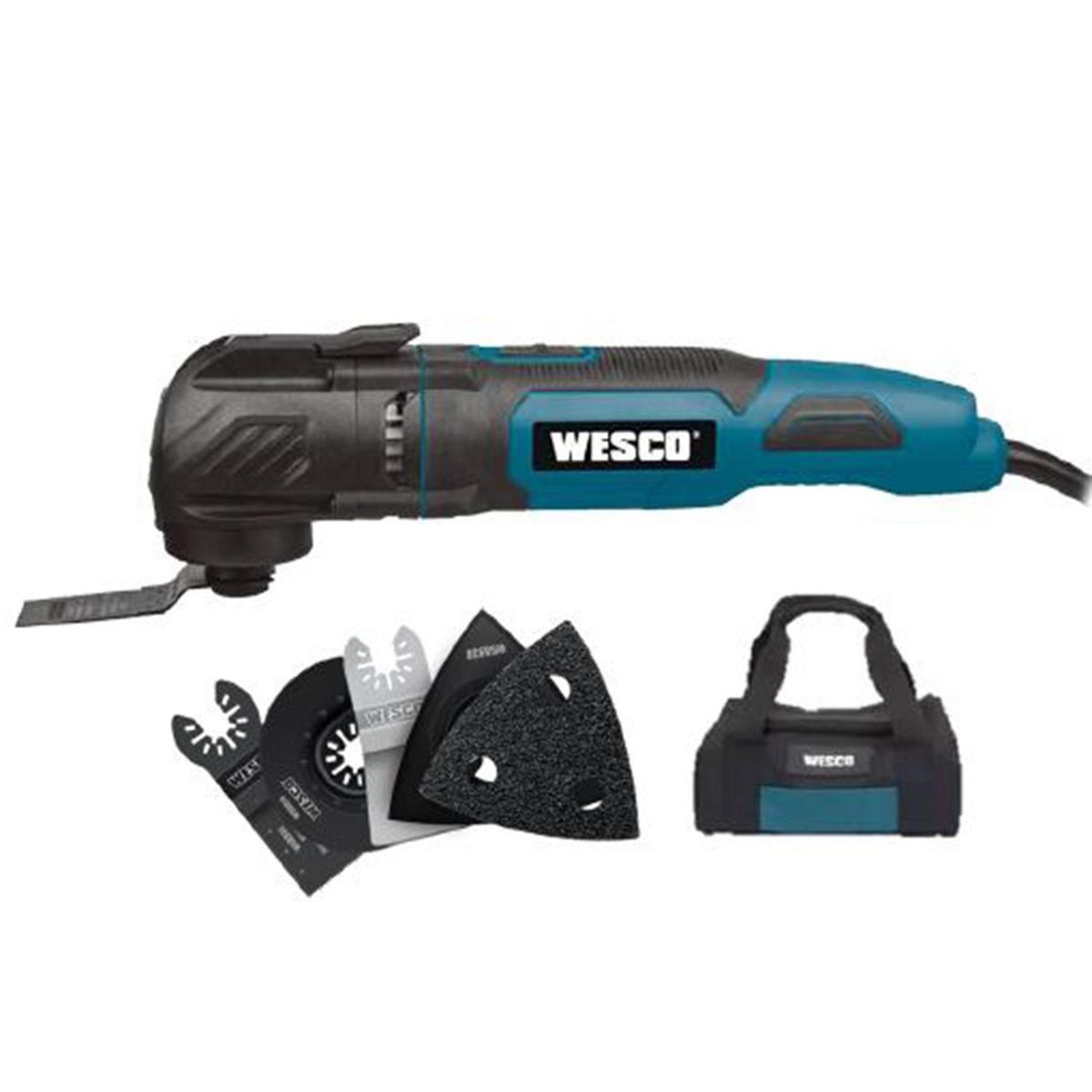 WESCO - Herramienta multiproposito eléctrica 3000W + 10 lijas