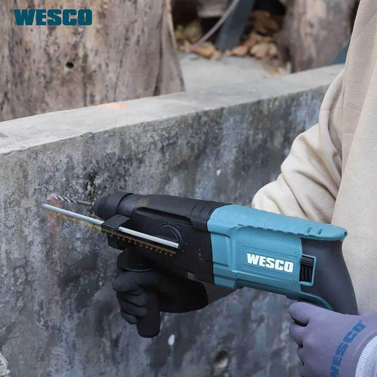 WESCO - Rotomartillo SDS plus eléctrico 800W 2.8 J