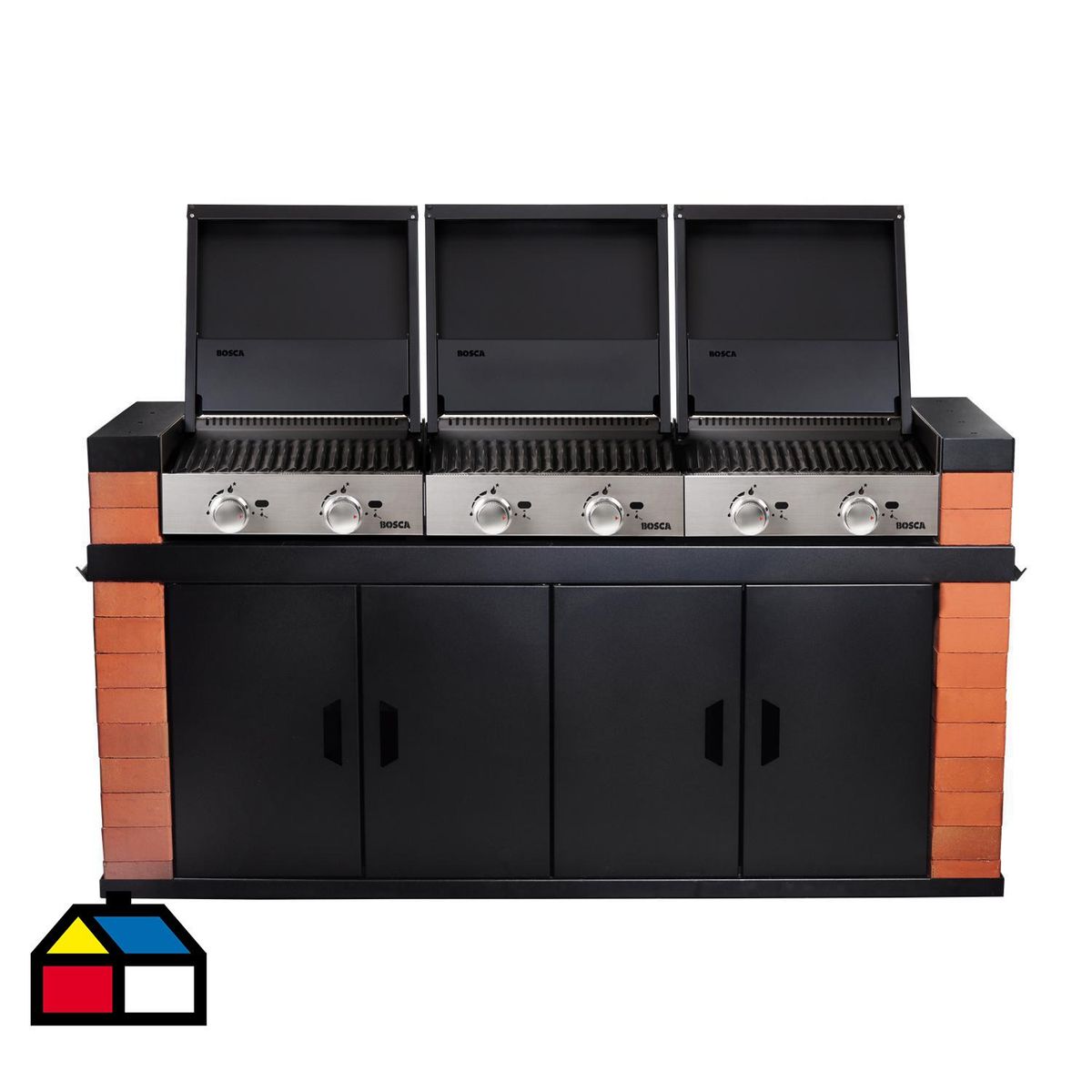 BOSCA - Quincho Block Grill Gas  (500 x 3)