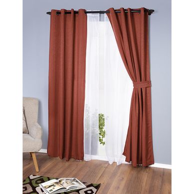 Cortina Emilia Set cortina 140x220 cm Terracota