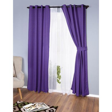 Cortina Emilia Set cortina 140x220 cm Lila