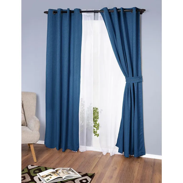 DORAL Cortina Emilia Tela 140x220 cm Petróleo