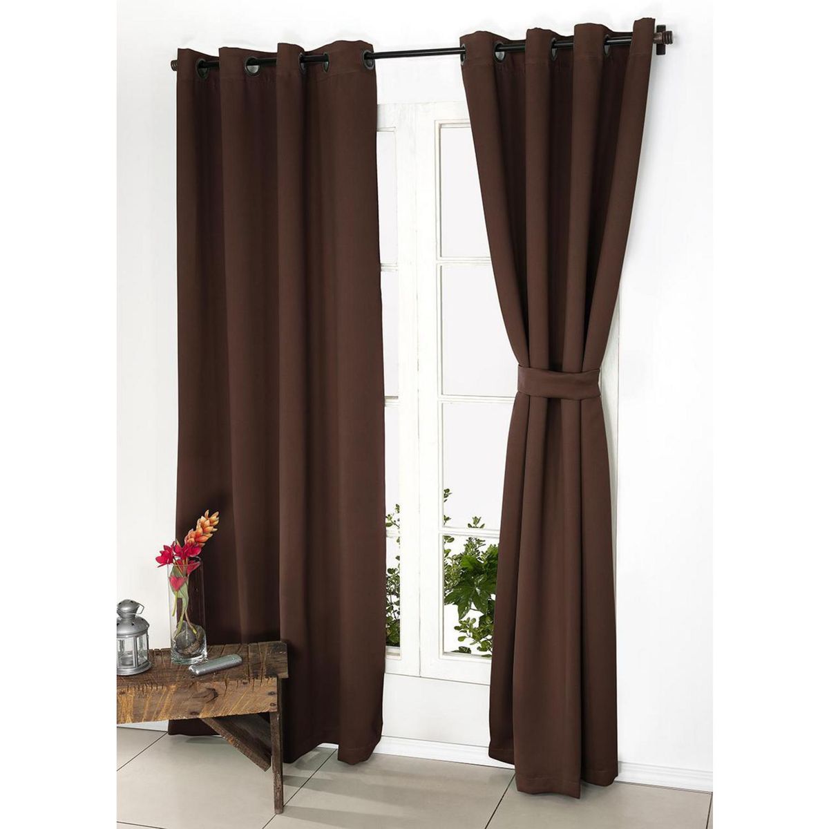 DORAL - Juego Cortinas 2 Paños Victoria (Blackout Tejido)