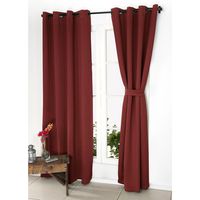 Set Cortinas Victoria 2P Blackout 140x220 cm Rojo