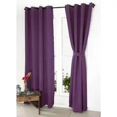 DORAL - Set Cortinas Victoria 2P Blackout 140x220 cm Lila