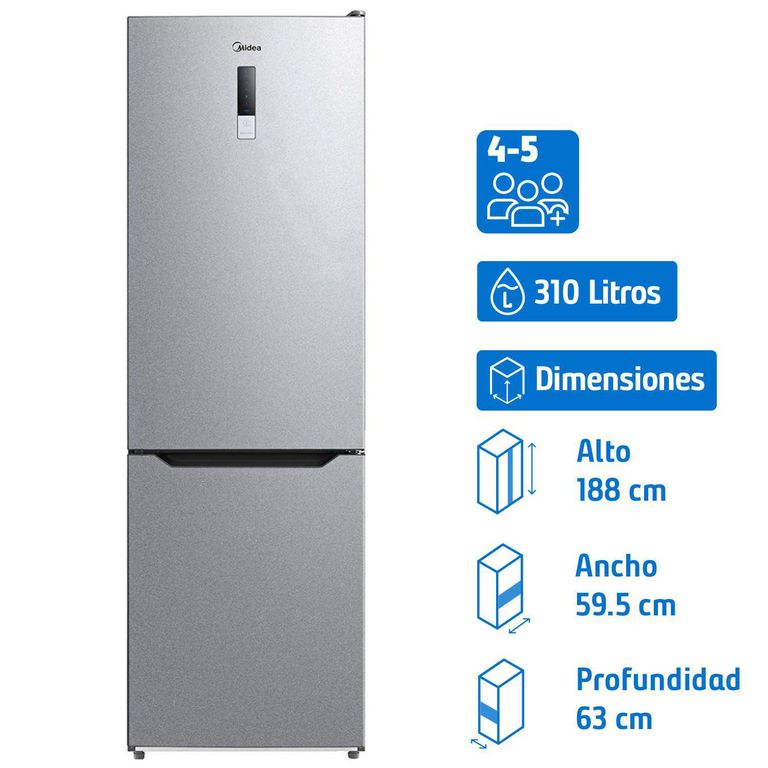 Refrigerador Bottom Freezer No Frost 310 Litros Inox MDRB424FGE50