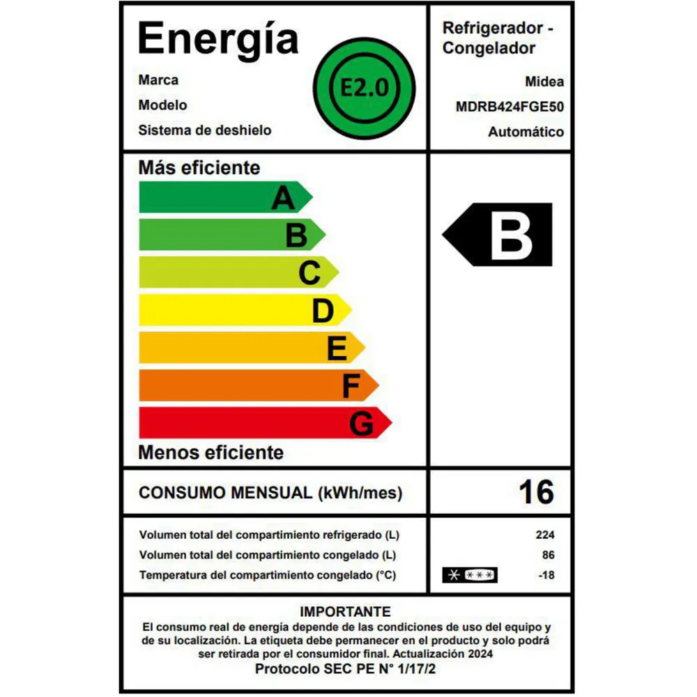 Midea MDRB424FGE50 Light Silver, foto 4