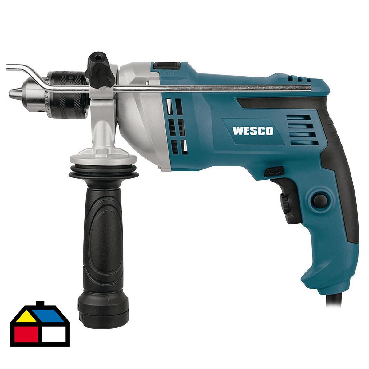 WESCO - Taladro percutor eléctrico 13 mm 1000W