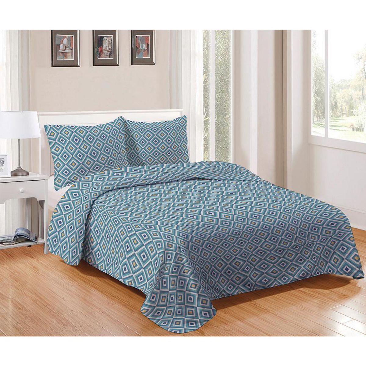 MASHINI - Cubrecama Quilt 1.5 plazas Cordoba Multicolor