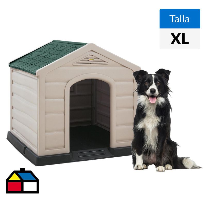 Casa para Perro 89x90x92 cm Verde Sodimac Falabella
