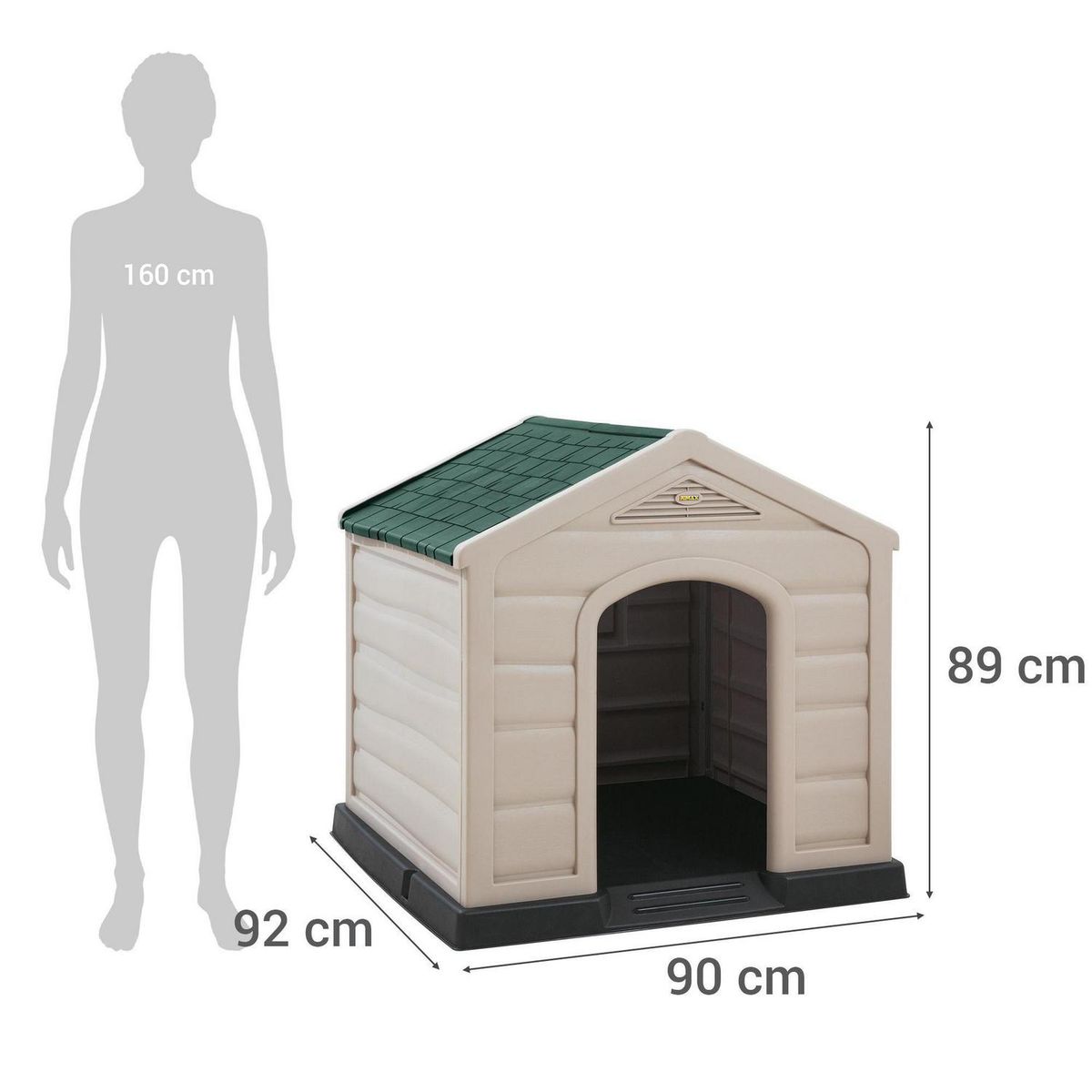 RIMAX - Casa para Perro 89x90x92 cm Verde
