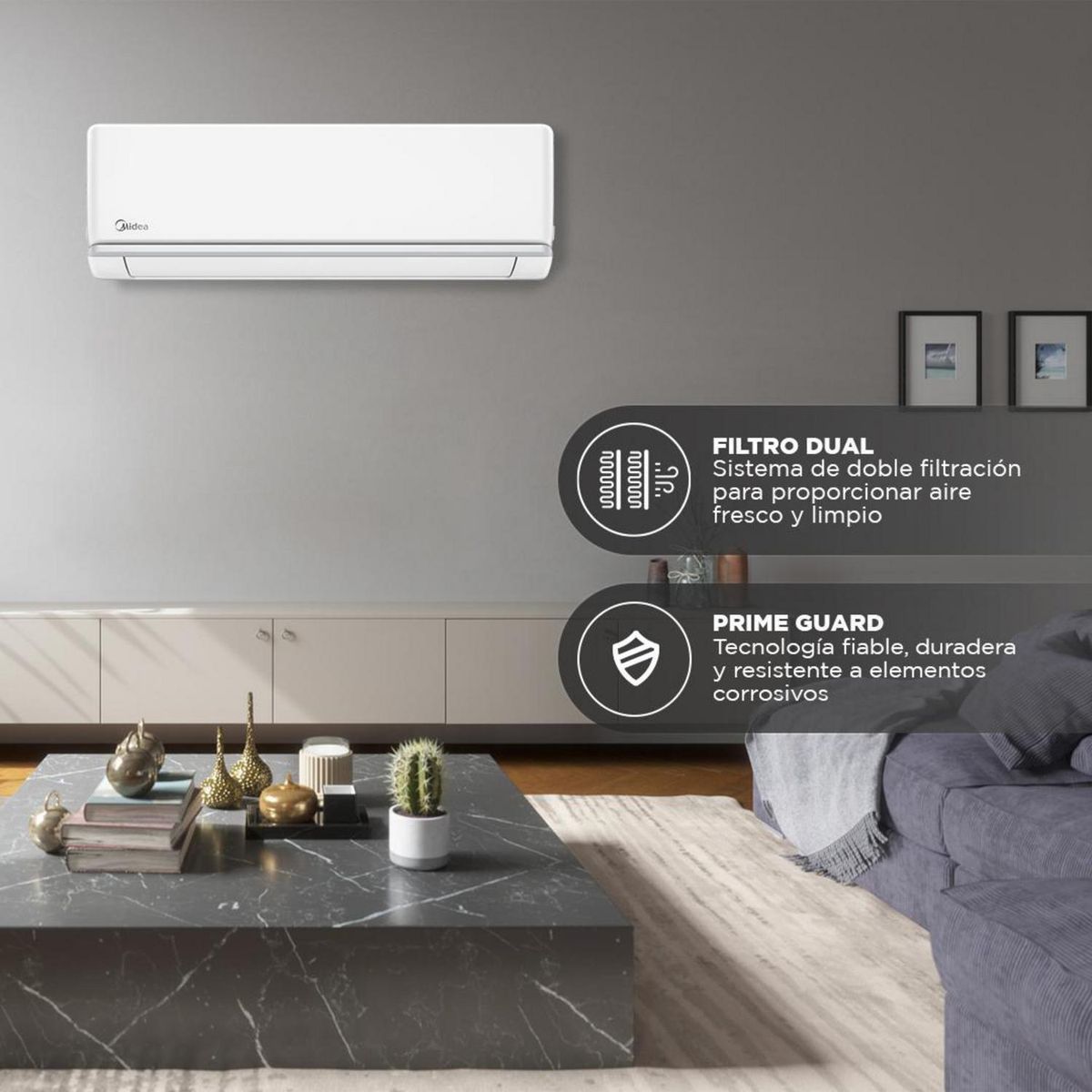 MIDEA - AC Split muro On-Off Xpert 12K con Wifi