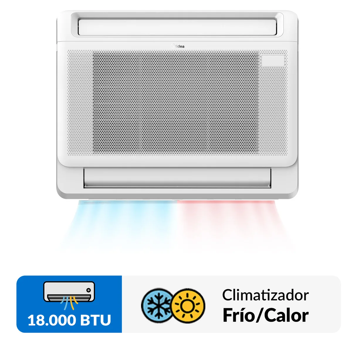 MIDEA - Aire Acondicionado Split consola Inverter Xtreme Heat 18K Wifi