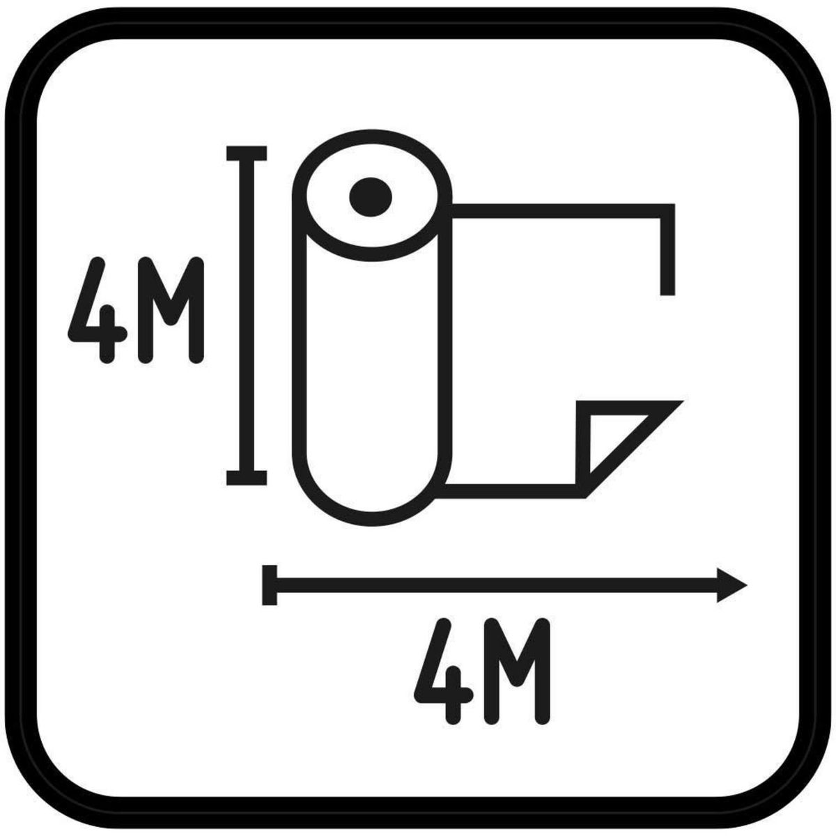 ETERSOL - Cubrepiso 4x4 m Briquet Café 16 m2