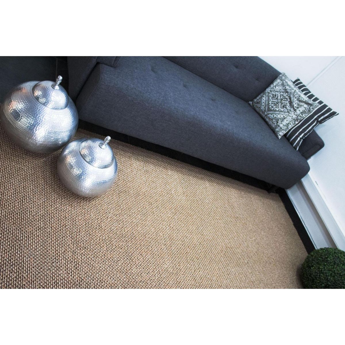 ETERSOL - Alfombra 4x4 m Toledo Beige Ocre 16 m2