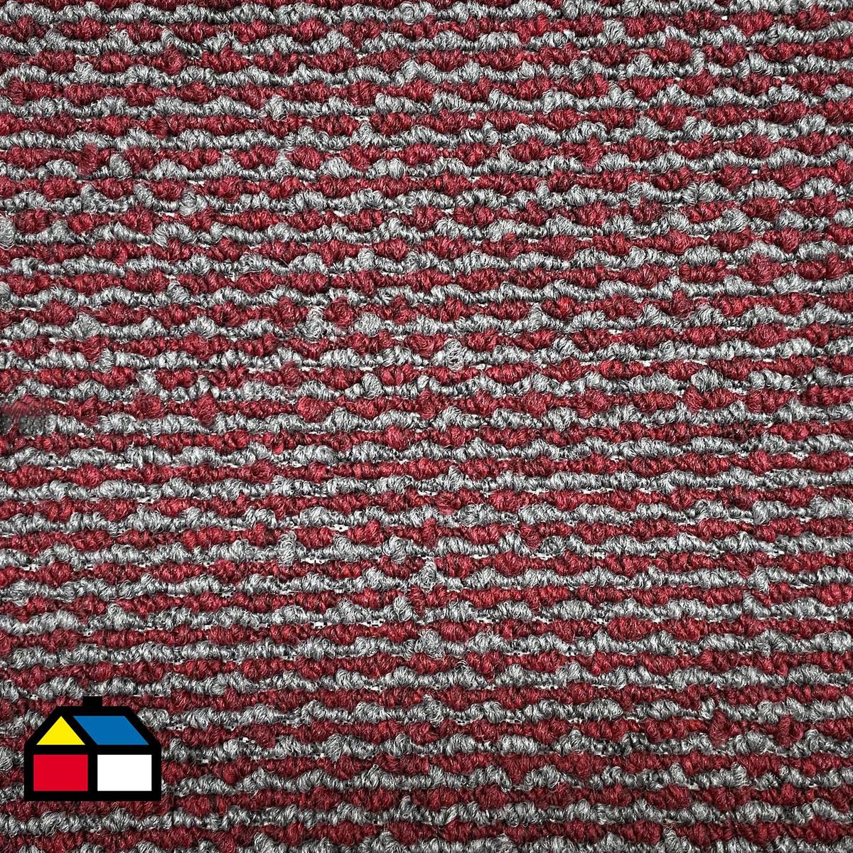 ETERSOL - Alfombra 4x4 m Toledo Rojo/Gris 16 m2