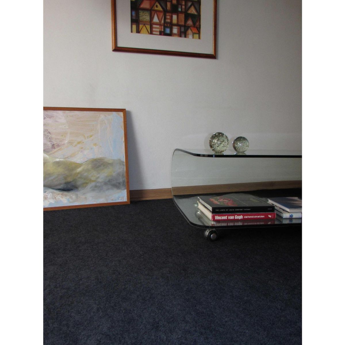 ETERSOL - Cubrepiso 4x4 m Funny Gris Oscuro 16 m2