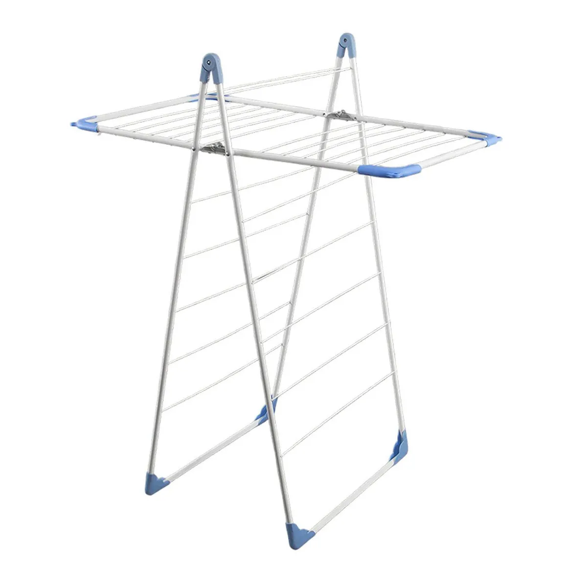 JENNY HOME - Tendedero de Ropa Alas Plegable Acero 62x120x96 cm Blanco