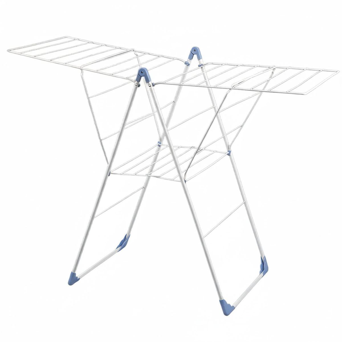 JENNY HOME - Tendedero Alas 5 Bandejas Plegable Acero 62 x 178 x 98 cm 