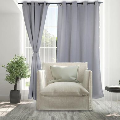Cortina Victoria Blackout 140x220 cm Gris