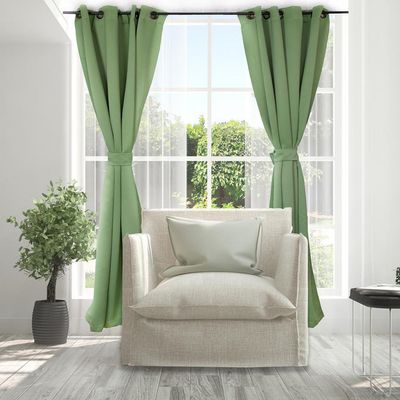 Imagen 2 del producto Cortina Victoria Blackout 140x220 cm Verde