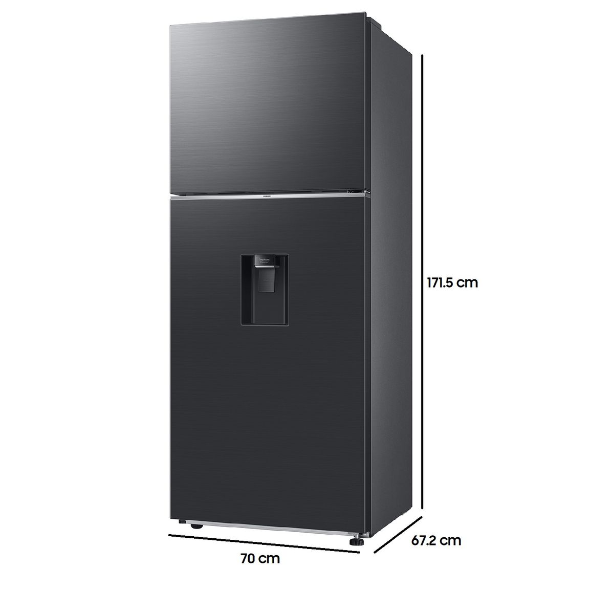 SAMSUNG - Refrigerador Top Freezer No Frost 384 Litros Black DOI RT38CG6720B1ZS