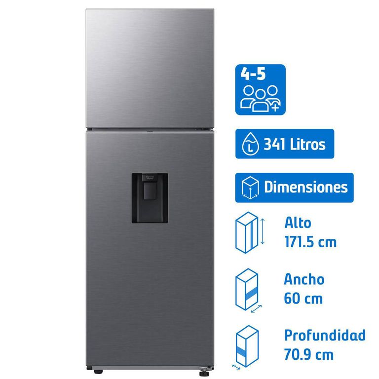 Refrigerador Top Freezer No Frost 345 Litros Inox RT35CG5540S9ZS