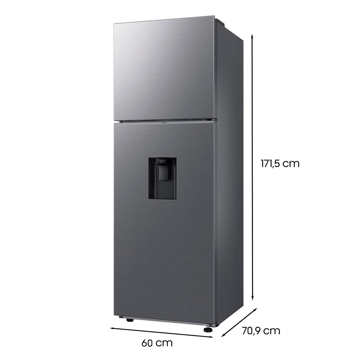 SAMSUNG - Refrigerador Top Freezer No Frost 341 Litros Inox RT35CG5540S9ZS