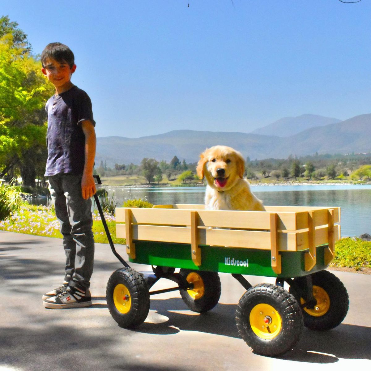 KIDSCOOL - Carro de Arrastre Multifunción Verde Desde 17 años