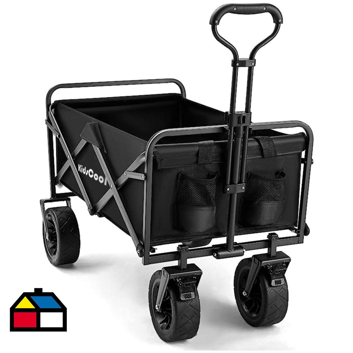 KIDSCOOL - Carro de Arrastre Plegable Multifunción Negro Desde 17 años
