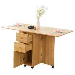 PERFECT SEAT - Mesa de comedor plegable multiuso gris/negro
