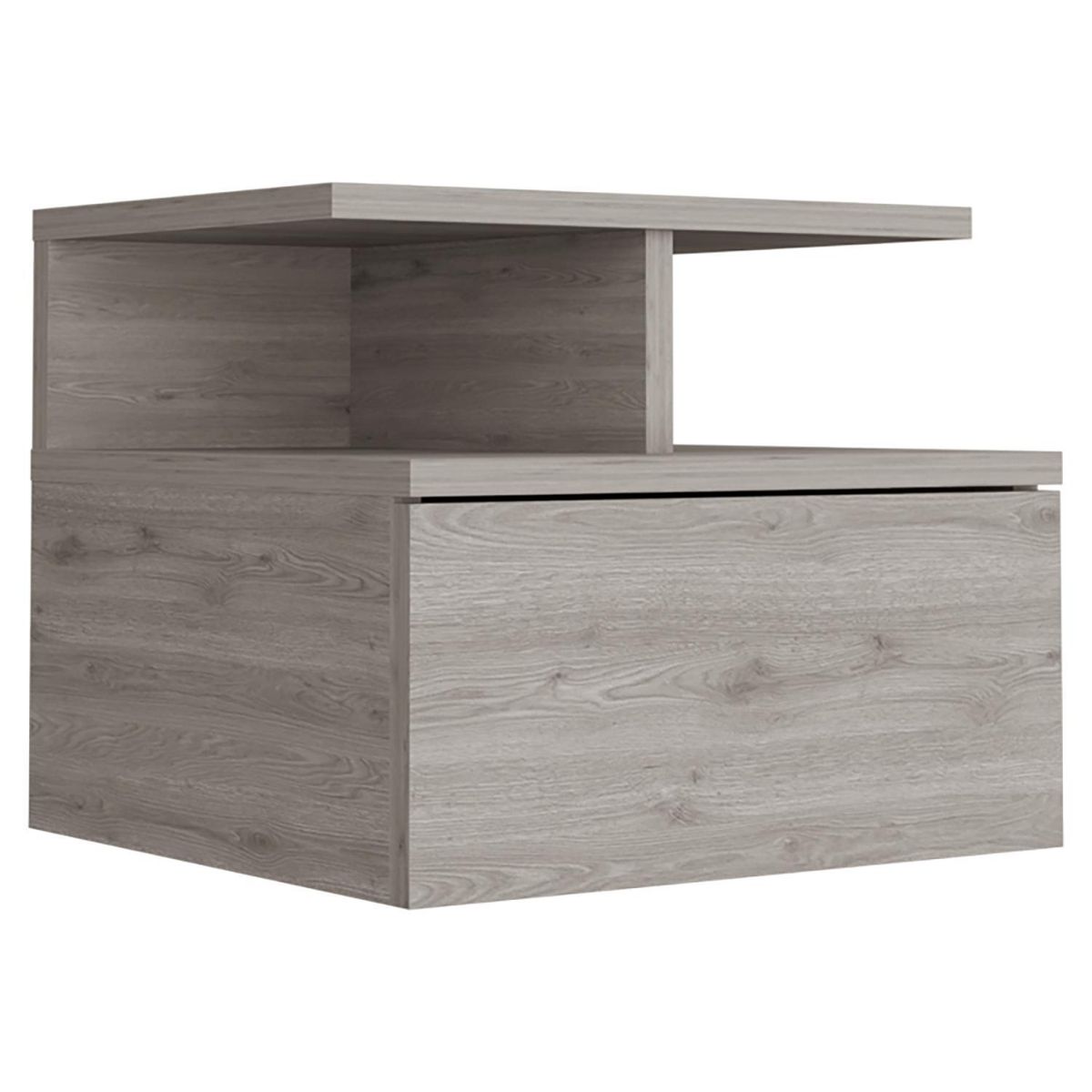 TUHOME - Velador 1 Cajón(es) Dreams 35.6x29.5x33.6 cm Ceniza