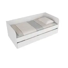 TECNOMOBILI - Sofá Cama CM8032 Blanco 193x95,2x68 cm