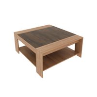 Mesa de centro almendra/rústico 42x100x90 cm