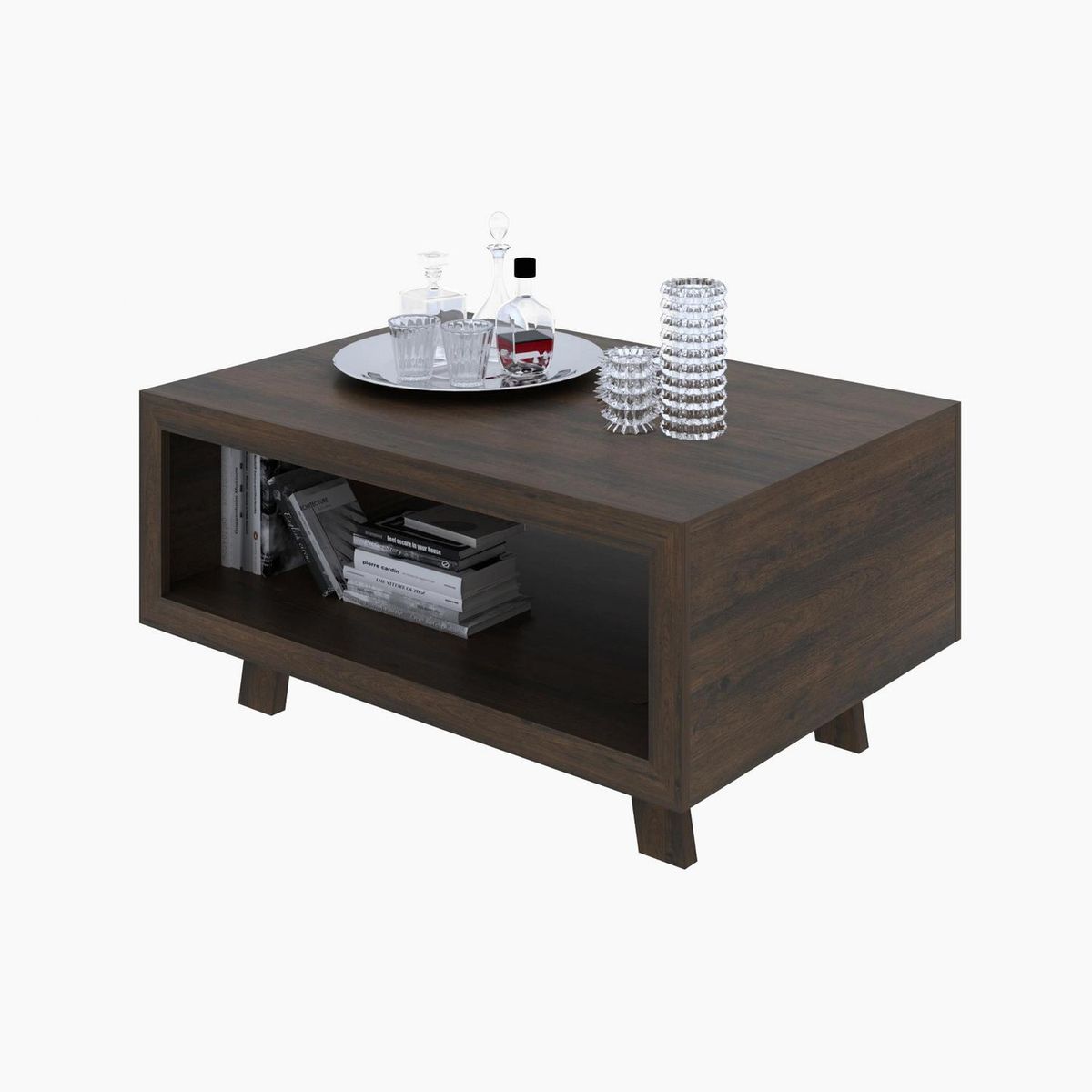 TECNOMOBILI - Mesa de centro rústico/rústico 63x90x44,5 cm