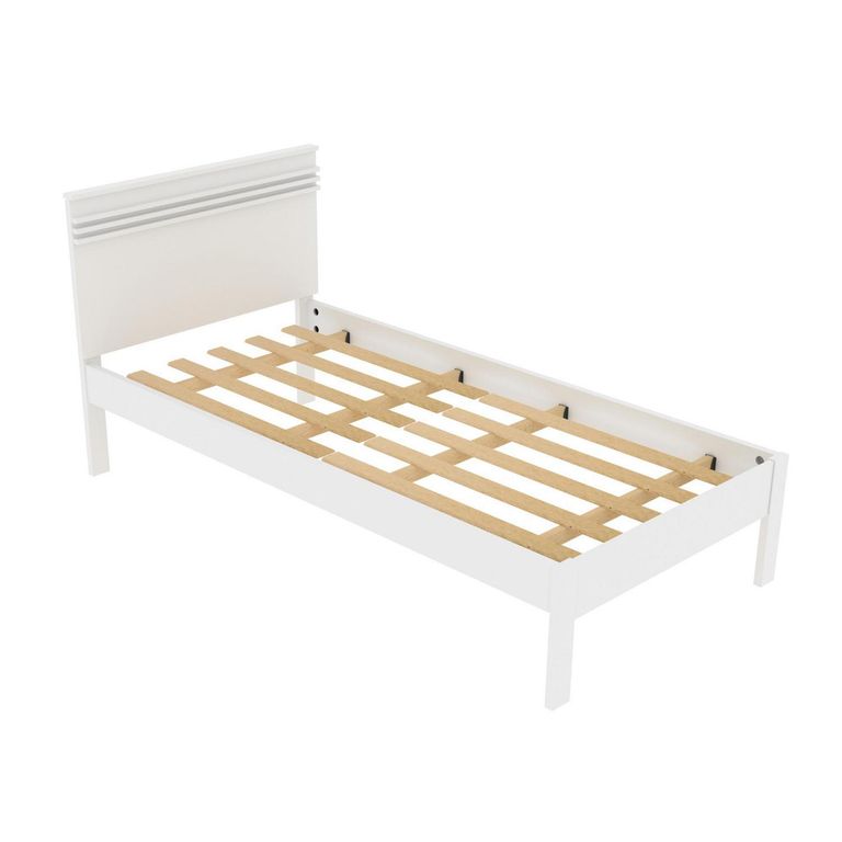 Cama CM8010 1 plaza Blanco