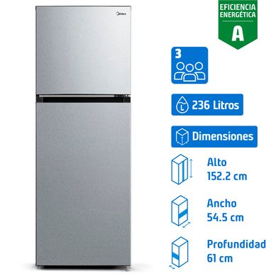 Refrigerador Top Freezer No Frost 236 Litros Silver MDRT346MTF50